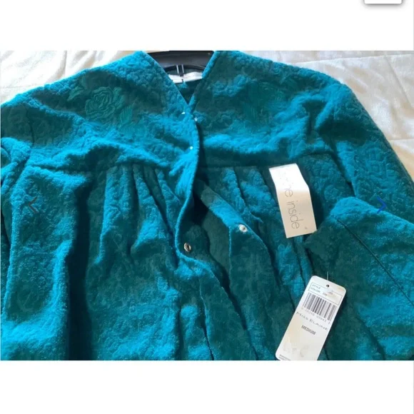Miss Elaine Teal Robe - Picture 8 of 10